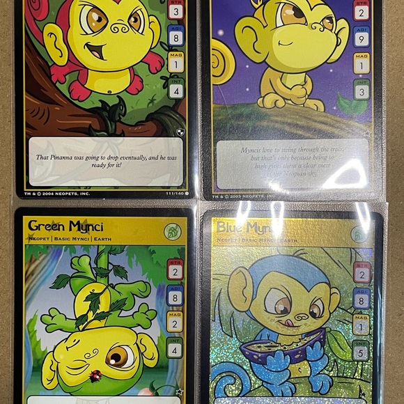 Neopets Mynci Bundle Plushies + Trading Cards 2005 - Picture 7 of 7